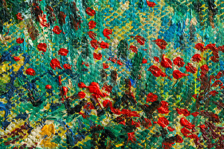Garden at Arles framed Van Gogh replica detail