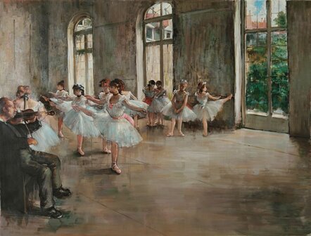 Ballet Rehaearsal Degas reproduction 