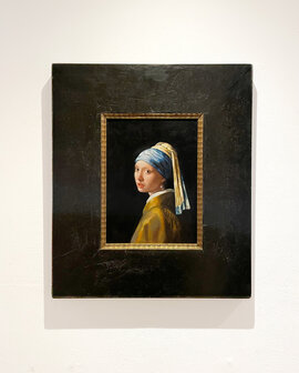 Girl with a Pearl Earring Vermeer framed reproduction