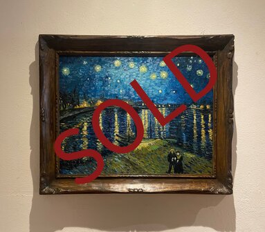 sold Starry Night over the Rhone antique framed Van Gogh replica