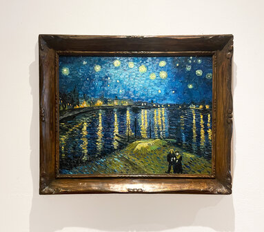 Starry Night over the Rhone antique framed Van Gogh replica