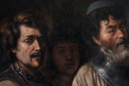 detail The Card Players Le Nain reproduction