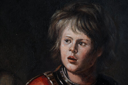 The Card Players Le Nain replica detail