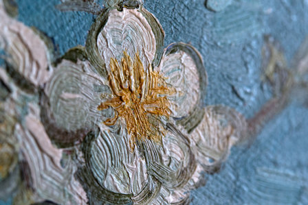 Blossoming Almond Tree Oil Painting Replica detail