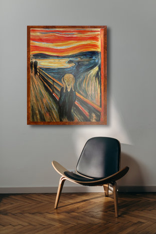 The Scream Munch reproduction framed
