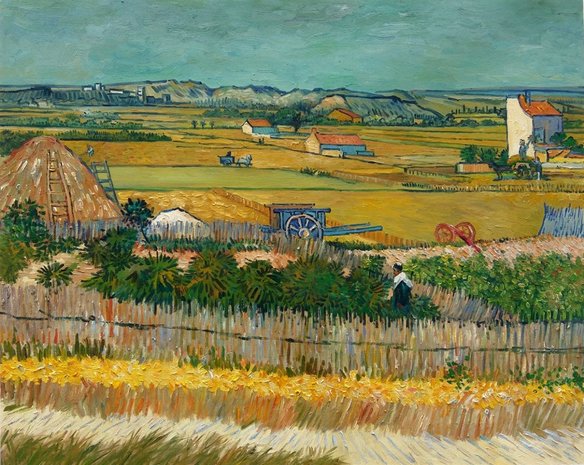 hersenen kogel combinatie De Oogst bij La Crau Van Gogh reproductie | Van Gogh Studio