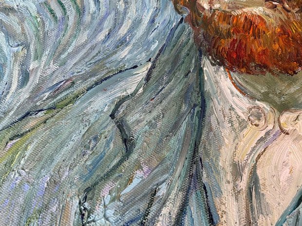 Self Portrait Van Gogh reproduction reproduction detail