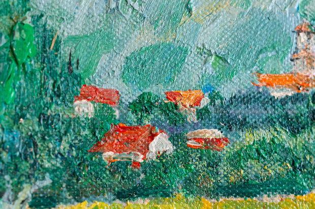 detail Field with Irises near Arles Van Gogh reproduction