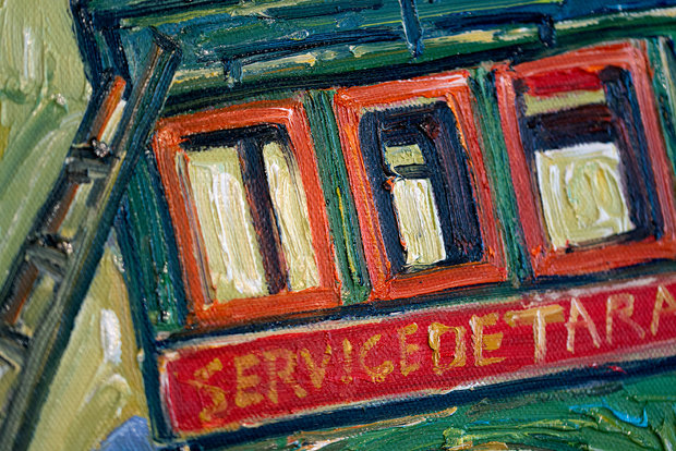 Tarascon Diligence Van Gogh reproduction detail