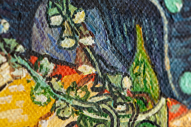 Portrait of Doctor Gachet framed Van Gogh reproduction detail