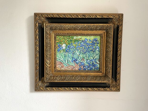 Irises framed Van Gogh replica