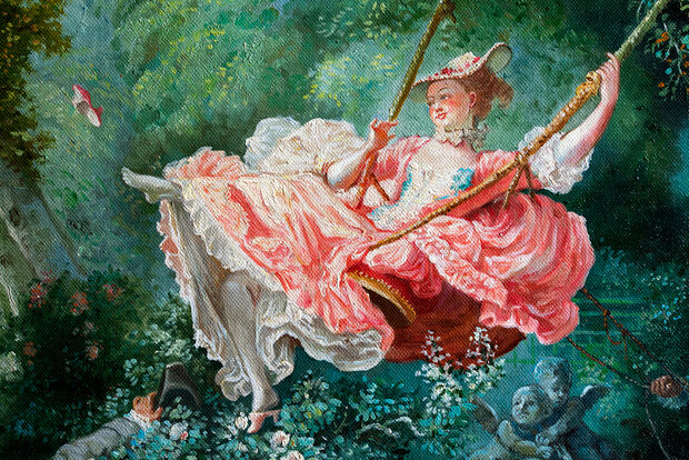 detail The Swing Fragonard reproduction