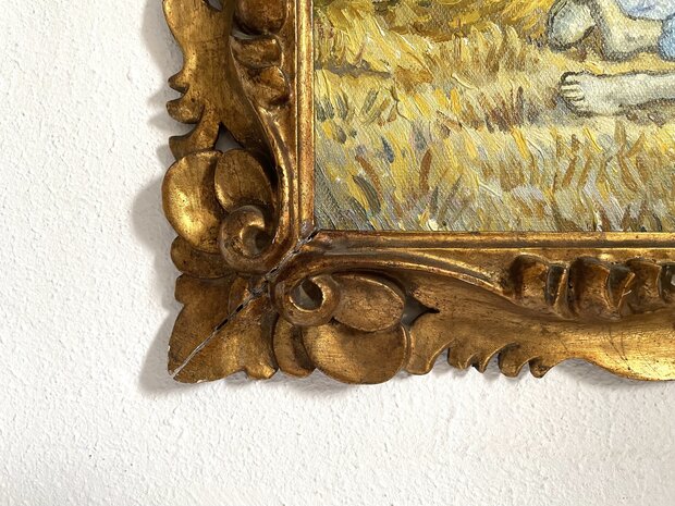 frame Noon Rest from Work Van Gogh reproduction