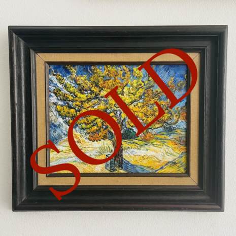 Framed Mulberry Tree Van Gogh reproduction