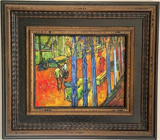 Falling Leaves framed Van Gogh reproduction