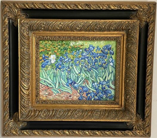 Irises framed Van Gogh replica