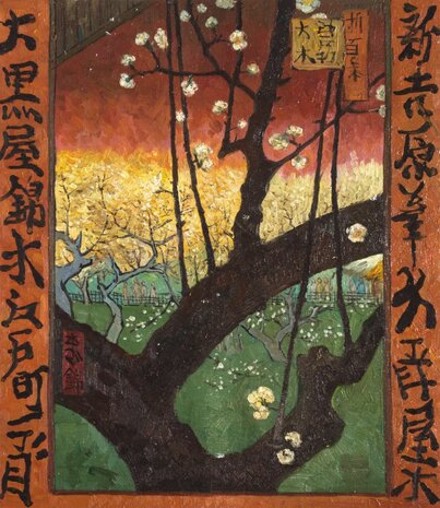 Japonaiserie Flowering Plum Tree Van Gogh reproduction