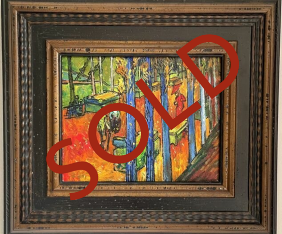 sold Falling Leaves framed Van Gogh reproduction