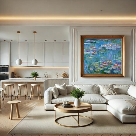 framed Water Lilies Tokyo, Monet replica