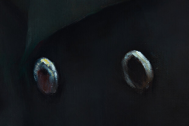 Portrait of Stanisław Mniszek by Fran&ccedil;ois Gerard replica detail