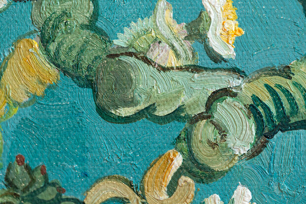 detail Blossoming Almond Tree Van Gogh framed replica