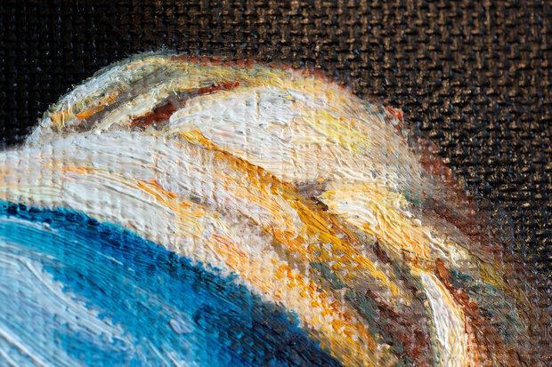 detail Girl with a Pearl Earring Vermeer framed replica