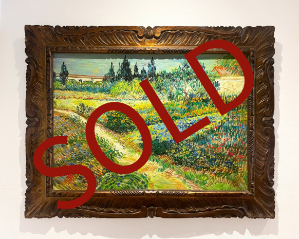 sold Garden at Arles framed Van Gogh replica