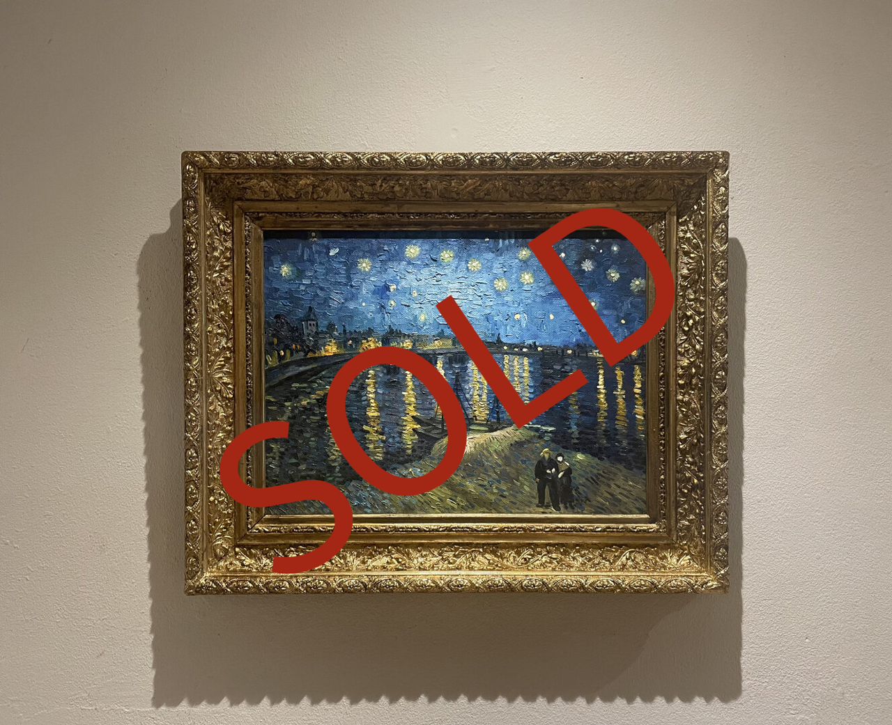 sold Starry Night over the Rhone framed Van Gogh replica
