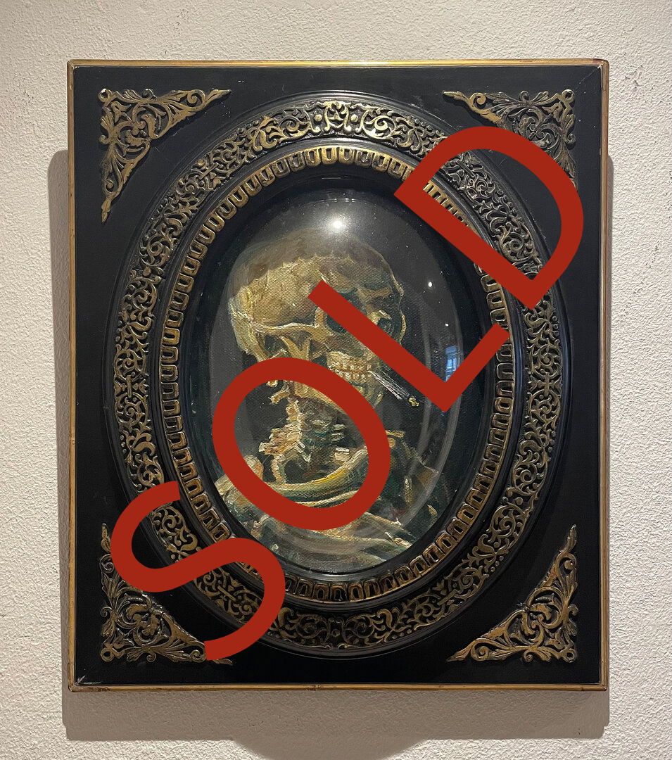 sold Skull with a burning Cigarette Vincent van Gogh replica