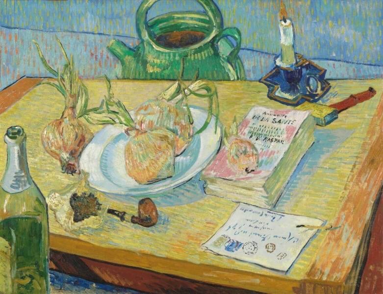 Still Life with a Plate of Onions Van Gogh reproduction
