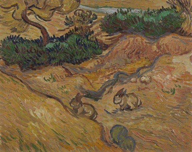 Landscape with Rabbits Van Gogh reproduction