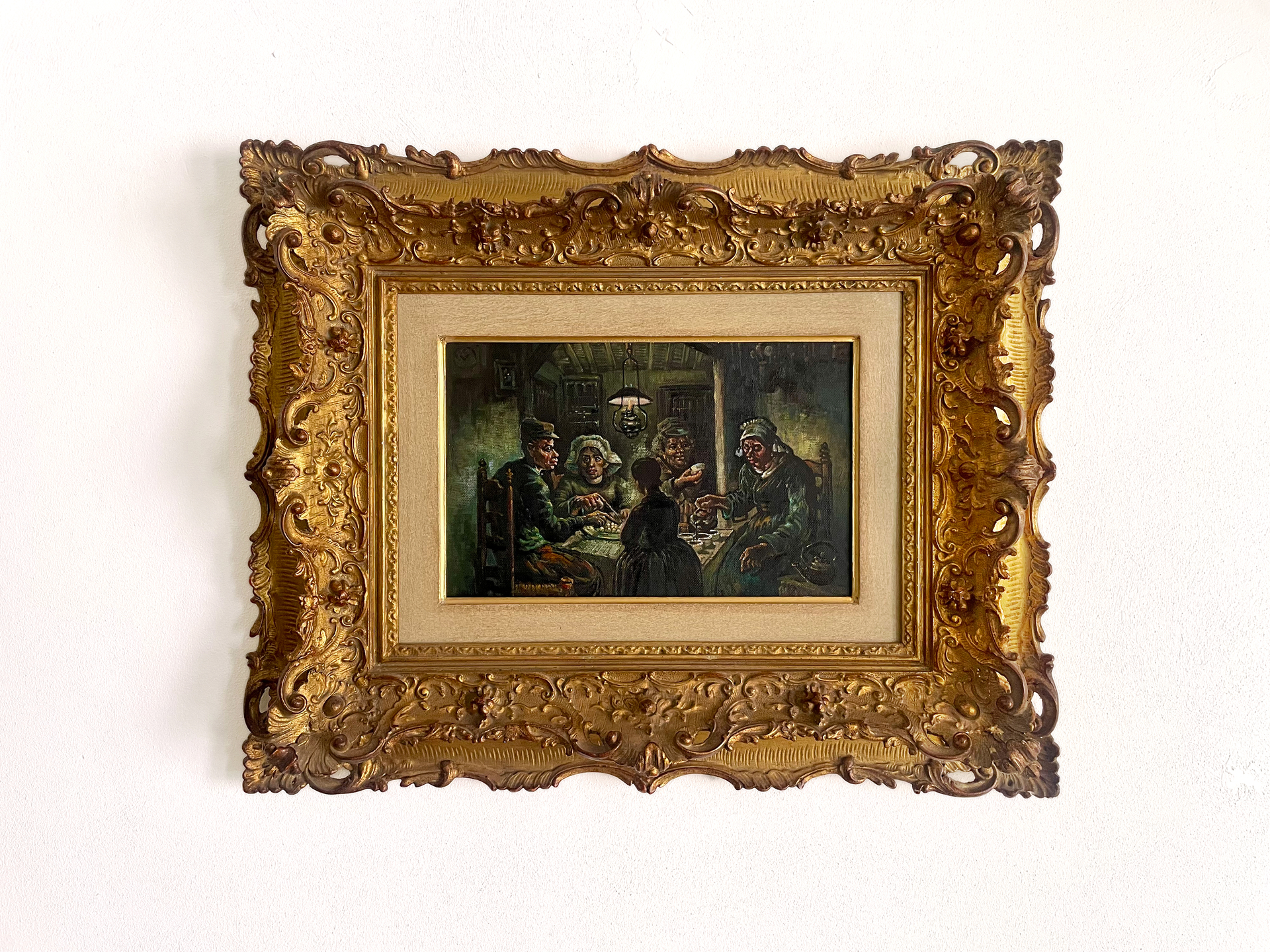 The Potato Eaters framed Van Gogh replica