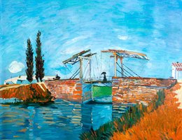De Brug van Langlois Wallraf-Richartz Van Gogh reproductie, 1888