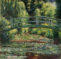 Waterlelies Monet replica, olieverf op doek