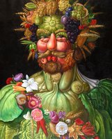Vertumnus Arcimboldo reproductie, geschilderd in olieverf op doek