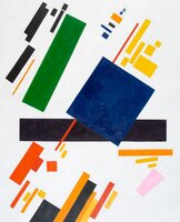 Suprematist Composition Kazimir Malevich reproductie, geschilderd in olieverf op doek