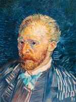 Zelfportret Herfst 1887 Van Gogh reproductie, geschilderd in olieverf op doek