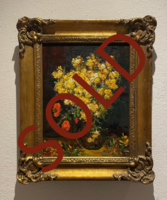 Klaprozen ingelijste  Van Gogh reproductie, geschilderd in olieverf op doek