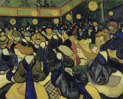 De Danszaal in Arles Van Gogh reproductie, 1888