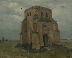De Oude Kerktoren van Nuenen Van Gogh reproductie, 1885