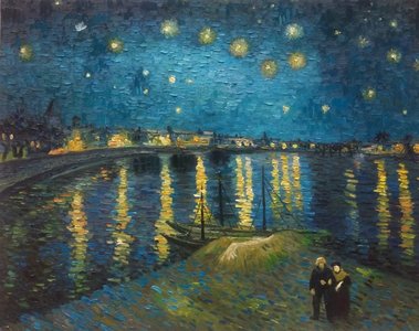 Starry Night over the Rhone Van Gogh reproduction