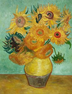 Vase With Twelve Sunflowers Van Gogh reproduction
